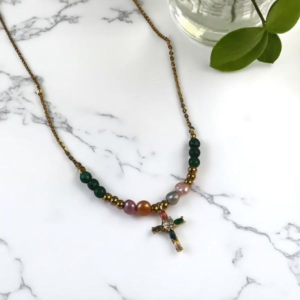 Collar jade joyeria hecho a mano