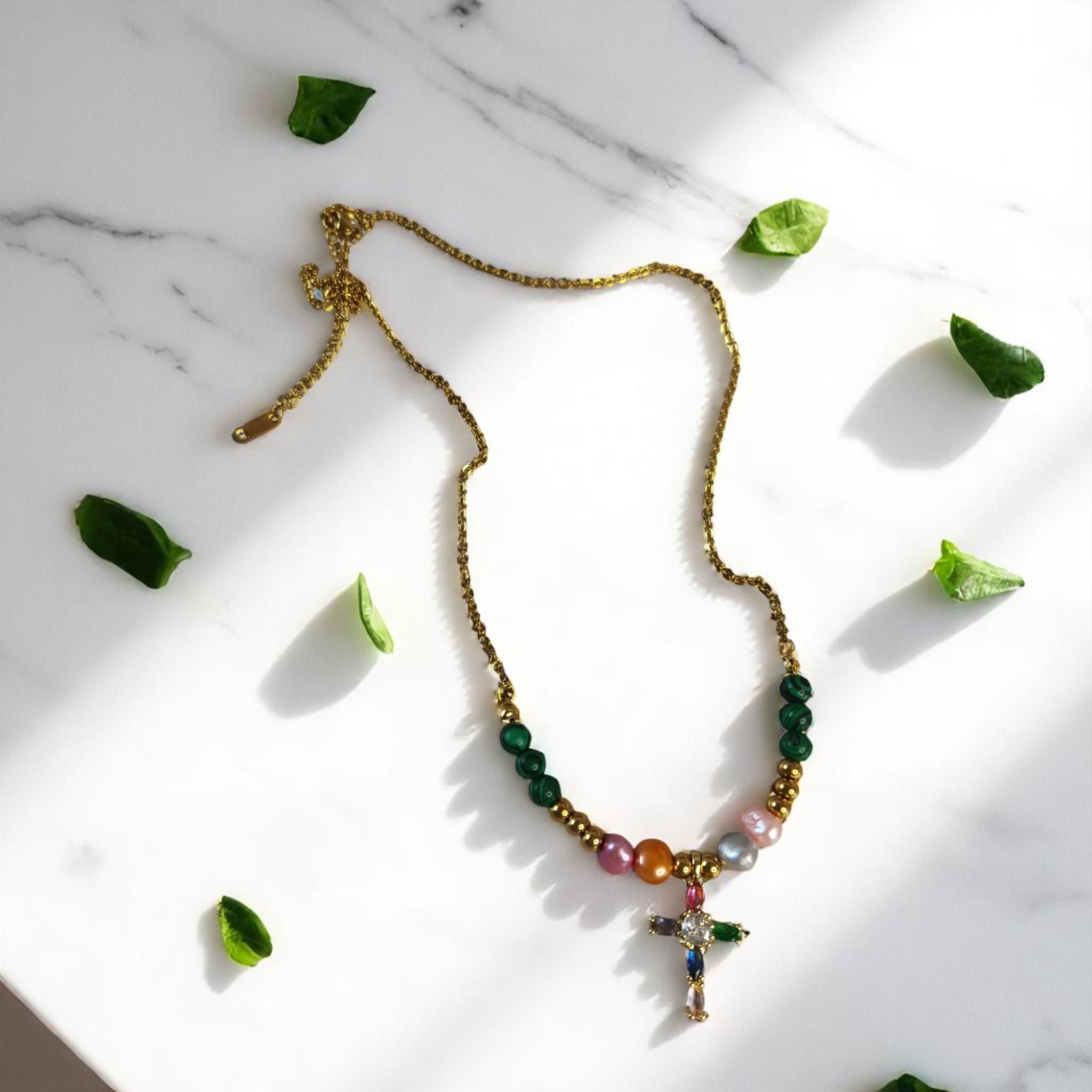 Collar jade joyeria hecho a mano