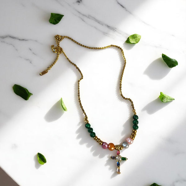 Collar jade joyeria hecho a mano