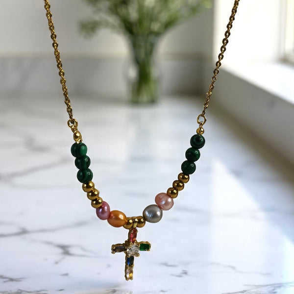 Collar jade joyeria hecho a mano