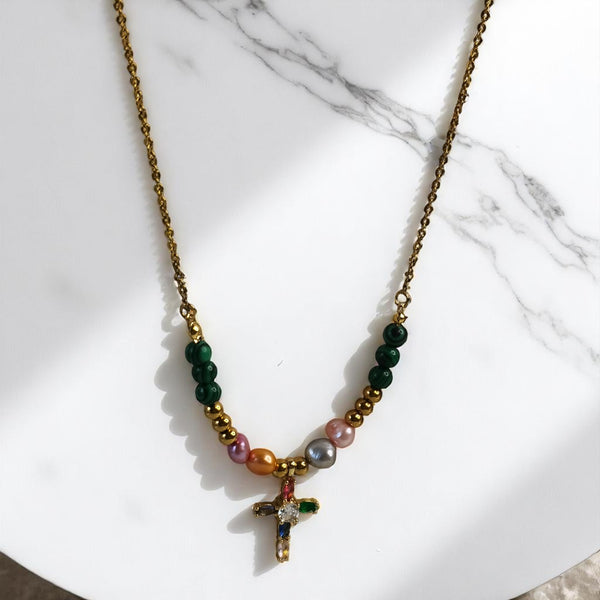 Collar jade joyeria hecho a mano