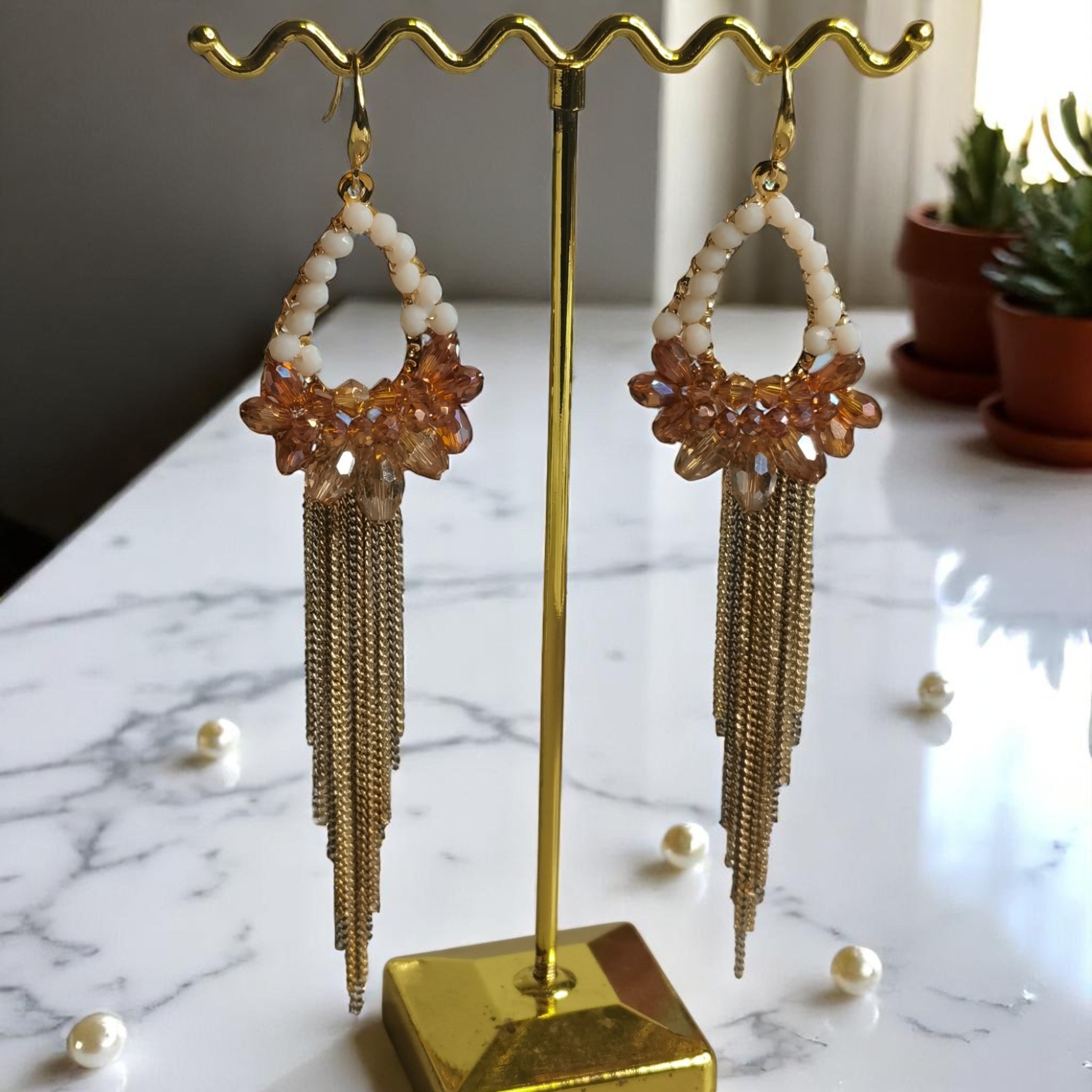 Aretes de fiesta joyeria mujer