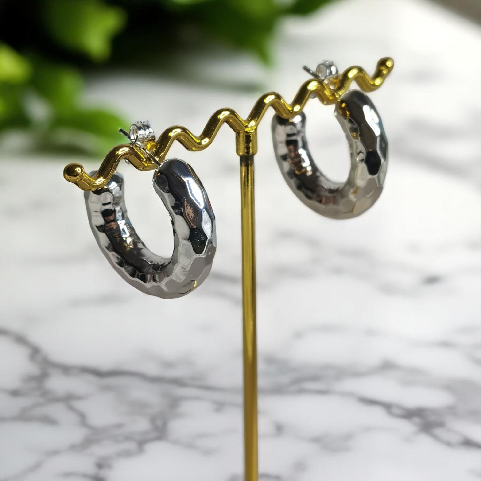 Argollas de acero joyeria para mujer