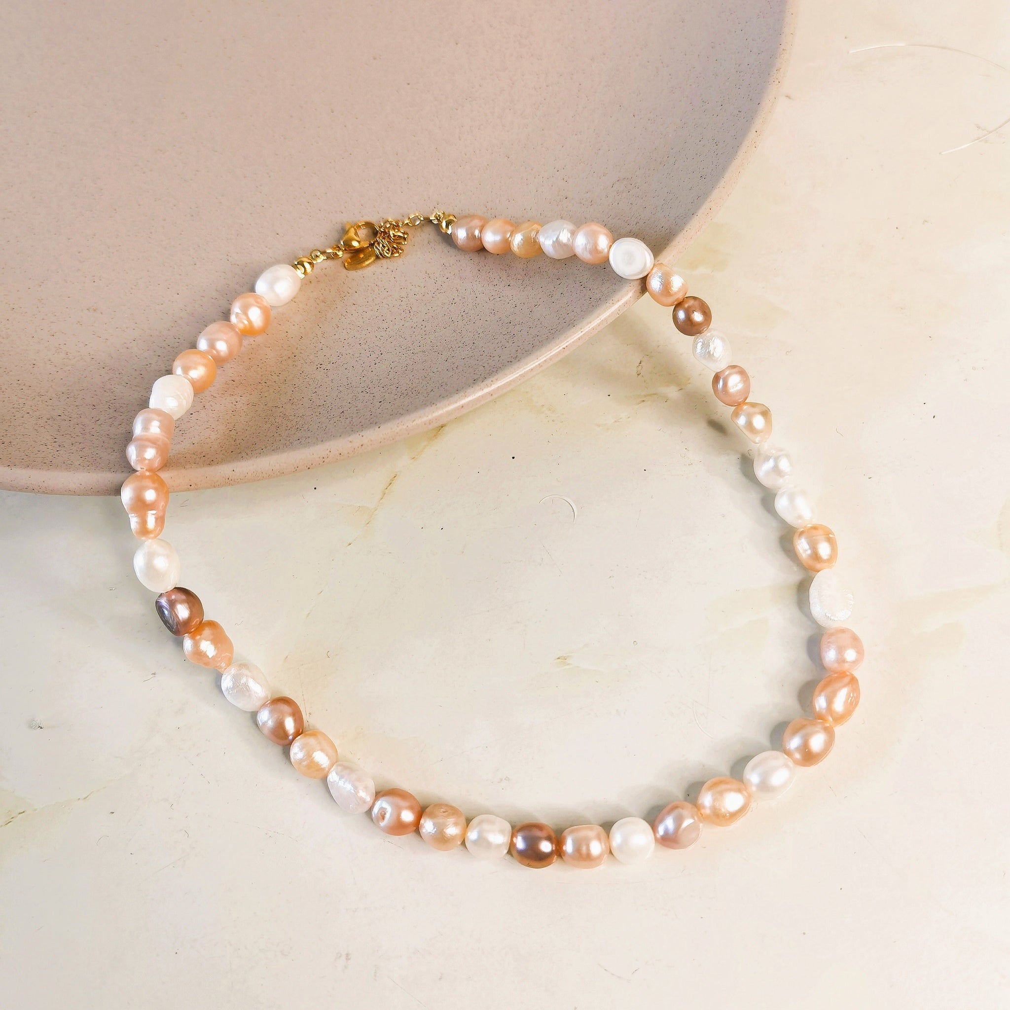 Collar de mujer perlas naturales