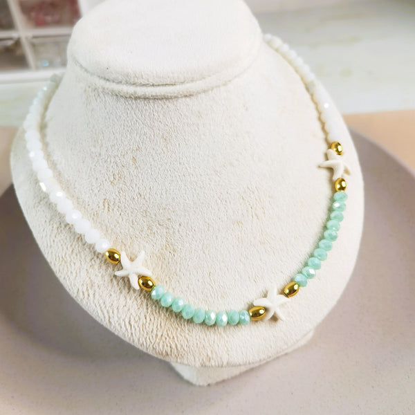Collar de mujer con piedras naturales