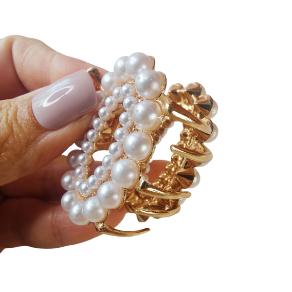 CLIP PERLAS PARA CABELLO