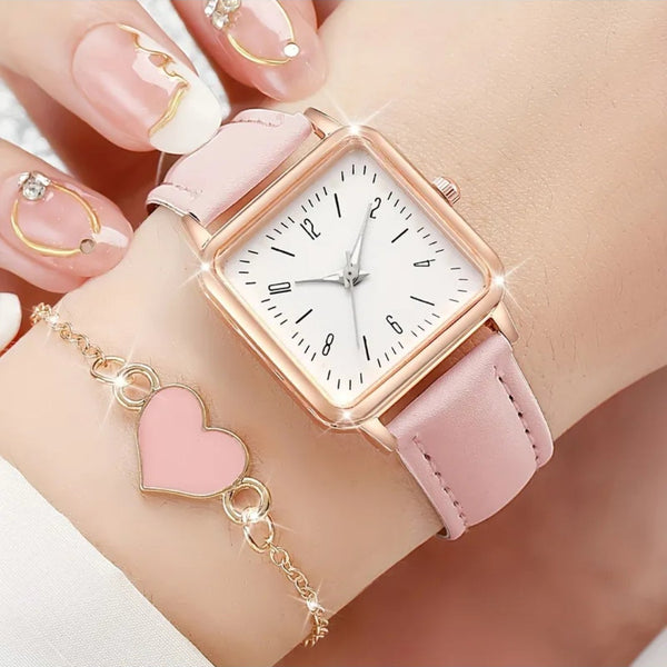 Reloj + pulsera de mujer