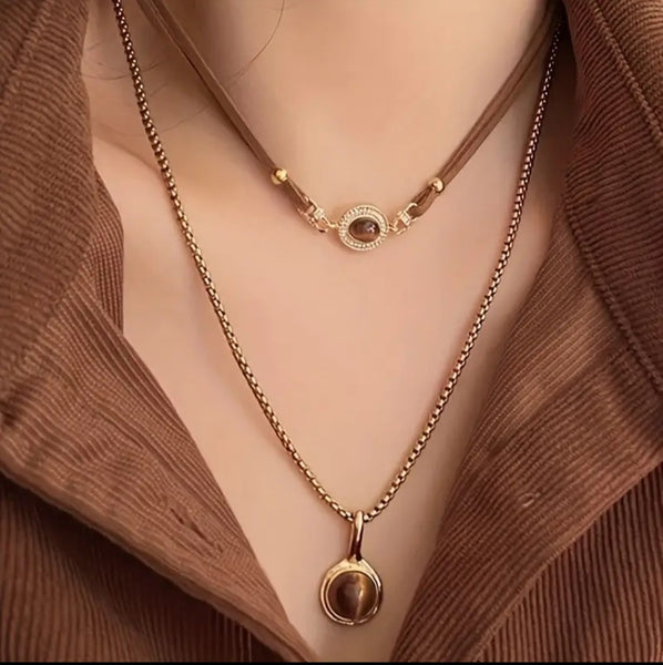 collar ojo de tigre