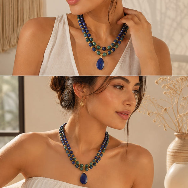 Collares de mujer piedras naturales