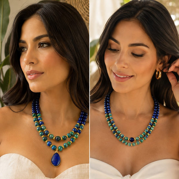 collar de piedras naturales