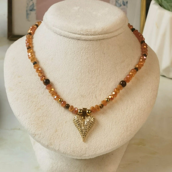 Collar murano ojo de tigre