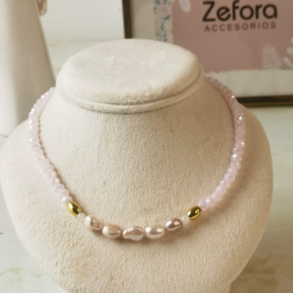 Collar de perlas naturales