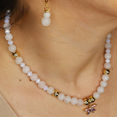 collar de mujer  cuarzo regalo a mama