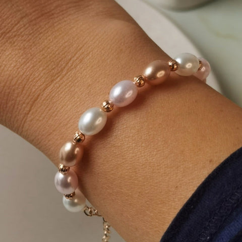 Pulsera de perlas joyeria mujer