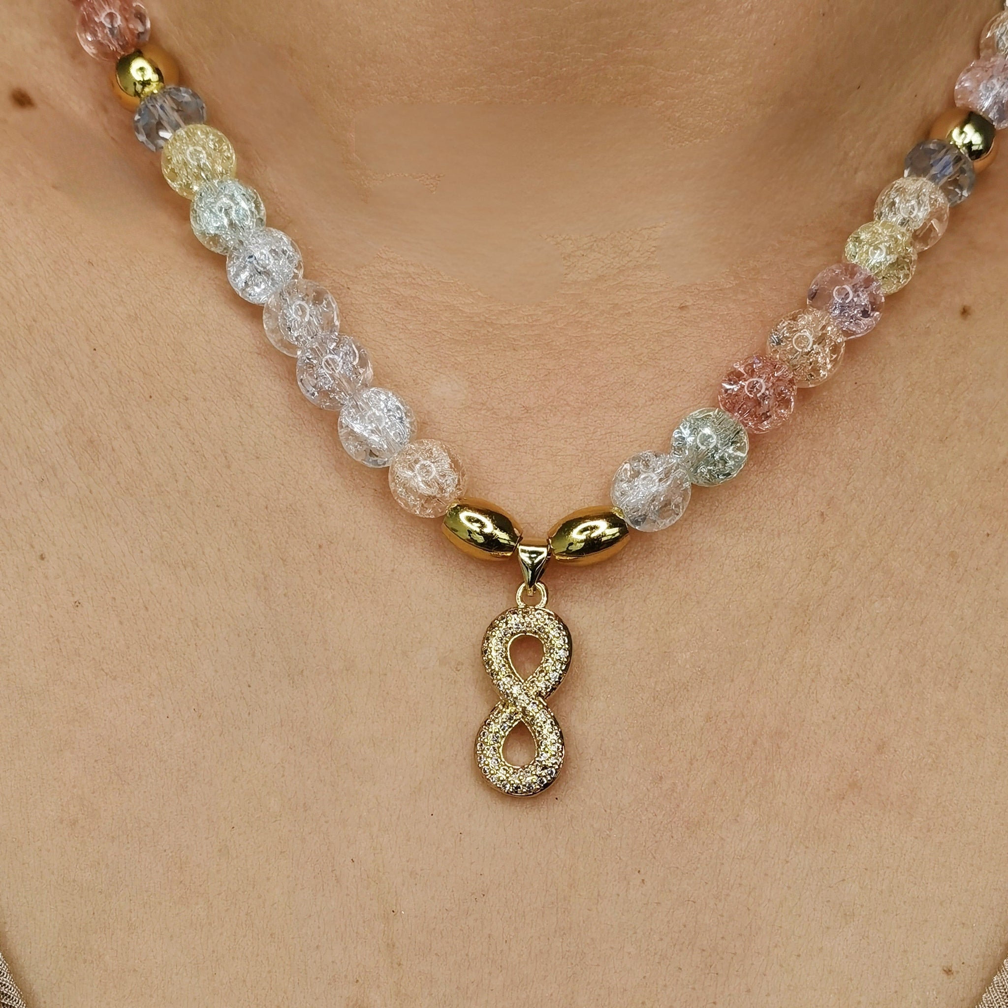 Collar de mujer murano regalo infinito