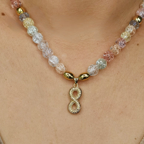 Collar de mujer murano regalo infinito
