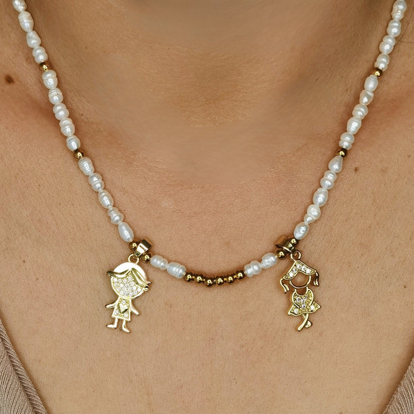 collar de perlas niño y niña regalo