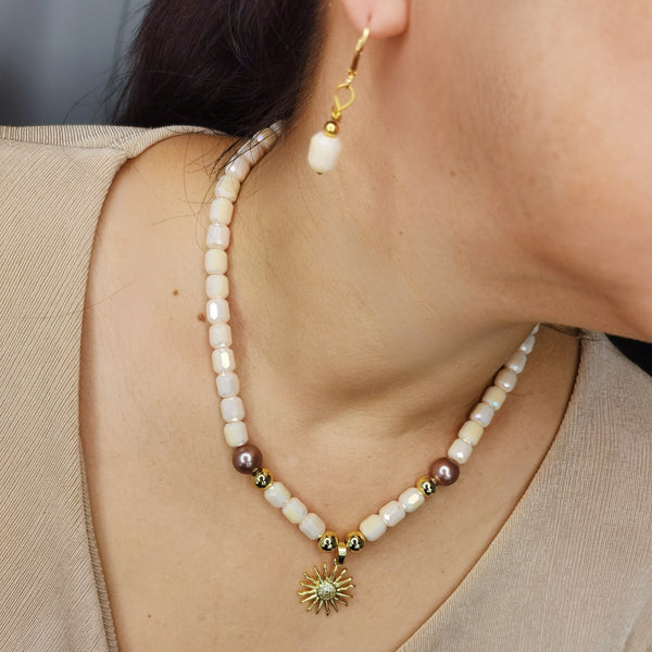 collar de dama murano de vidrio regalo