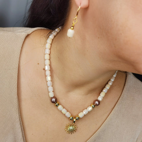 collar de dama murano de vidrio regalo