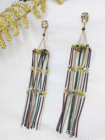 aretes largos